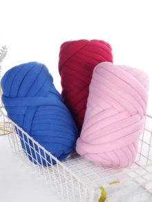 1pc Chunky Yarn Coarse Wool Yarn Super Soft 100/250/500Grams Washable Super Bulky Jumbo Wool Yarn For Extreme Arm Knitting DIY Throwing Sofa Bed Blanket Pillow Pet Bed And Bed Enclosure, DIY Home Decor - Multicolor - View 2