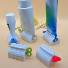 4/3/2/1件装牙膏分配器收纳架，浴室配件牙膏挤压器支架，染发化妆品创意挤压器，方便简单的浴室小工具，不浪费，家居浴室装饰，秋季装饰，返校季装饰，家居配件 - 彩色 - 查看 21