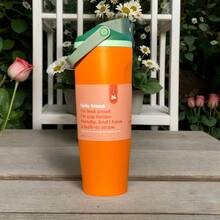 0'wal'aa 30oz Stainless Steel Insulated Mug/Coffee Mug/Car Mug - Convenient And Portable Multi-Functional Water Bottle - Perfect For Cars, Homes, Work And Travel, Suitable For Drinking Hot And Cold Beverages, Easy To Clean, Double-Necked Bottle, Suitable For Home/Office/Gym. - trái cam - Xem 2