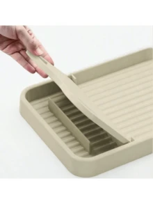 1pc Kitchen Household Pot Lid Shelf Countertop Multifunctional Vertical Foldable Easy Cleaning Spoon Storage Rack Spatula Shelf Kitchen Utensils