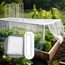 Ultra-Fine Mesh Garden Netting + 20 Ground Pegs - White Polyester Plant Protection, For Fruit Trees, Vegetables And Blueberry Bushes, Greenhouse Plant Protection - Ideal Garden Fence Netting, Pest-Proof, Durable Plastic - White - View 16