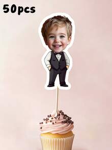 Bộ 10/25/50/100 chiếc phụ kiện trang trí bánh cupcake chủ đề Boss Baby tùy chỉnh, trang trí tiệc theo chủ đề Boss Baby cá nhân hóa, trang trí vui nhộn, kèm nhãn dán hình mặt, ảnh tùy chỉnh, trang trí bánh dễ dàng - Thích hợp cho sinh nhật, tiệc mừng em bé, họp mặt gia đình, bánh ngày lễ - Lý tưởng cho gia đình, những người đam mê tự làm tiệc, người tổ chức sự kiện - Trang trí bánh, trang trí bánh ngày lễ cá nhân hóa, trang trí món tráng miệng, đồ dùng tiệc tùng, đồ dùng nhà bếp. - Nhiều màu - Xem 15