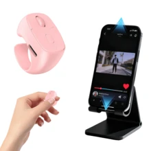 Wireless Remote Control Ring Suitable For Short Video On Mainstream Social Media Platforms, Compatible With IPhone/Android Phones, Can Be Used As Phone Camera, Hands-Free Scrolling Shooting, Comes With Charging Case, Can Be Used As Photo Controller, Selfie Tool, Slider Remote Control, Built-In 40mAh Battery