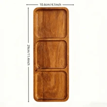 1 pieza Tabla de queso/bandeja de servir de madera de alta calidad, plato multiusos para sushi, postres, aperitivos, pan, pasteles, bebidas, velas, decoración del hogar, utensilios de cocina, adecuado para todas las estaciones, picnics - Marrón - Ver 15