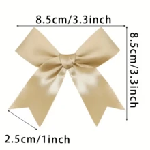 25 chiếc nơ ruy băng satin màu sắc tươi tắn 8.5cm*32cm - Dùng để gói quà hình tròn đẹp mắt, làm đồ thủ công, trang trí sinh nhật và đám cưới, chất liệu polyester, quà tặng ngày lễ hoàn hảo, vật dụng đóng gói quà tặng, trang trí Ngày của Mẹ. - Nhiều màu - Xem 5