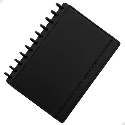 Caderno Inteligente A4 Grande com 11 Discos Reposicionáveis Estilo Papelaria Fofa para Estudo Organização e Anotações