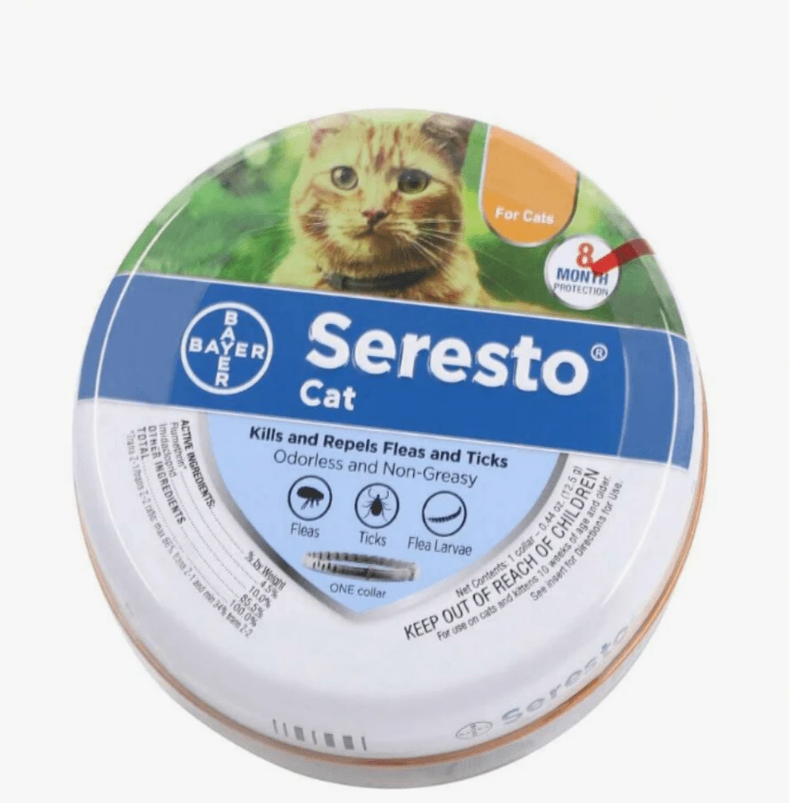Adjustable Collars,Small Dog Vet-Recommended Flea ,Tick Treatment And Prevention Collar For Dogs And Cat,8 Months Protection - con mèo - Xem 1