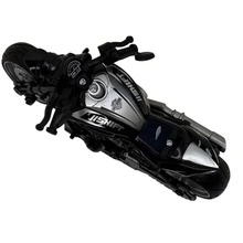 Miniature Harley Motorcycle, 1:12 Scale, Collectors' Item, Friction Control, Lights And Sound. - Xám - Xem 4