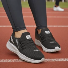 2-PAIR KIT Women's Black/Gray-Pink Sneakers – Comfortable, Anatomical And Lightweight, Ideal For Walking, Running And Gym Sizes 34-39 - REF01 黑色/灰色 粉紅色 - 查看 9