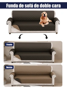 KEKUOU Cubre Sofa Funda para Sillón - Conjunto de Fundas de Sofá Acolchadas para 1/2/3 Plazas, Diseño de Moda y Máxima Comodidad con Amplia Gama de Colores Elegantes para Combinar Perfectamente con la Decoración de tu Hogar. Protege Eficazmente tu Sofá de Manchas, Salpicaduras, Pelajes de Mascotas, Desgaste Diario y Óxido, Ideal para Hogares con Mascotas (Perros, Gatos) y Niños. Fabricación de Alta Calidad con Tejido Suave y Duradero, Resistente al Deslizamiento y Fácil de Limpiar | Regalo Práctico de Año Nuevo para Hogares con Niños | Perfecta para Renovar Sala en Fiestas de Día de Reyes - Marrón - Ver 6