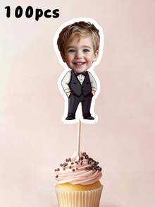 Bộ 10/25/50/100 chiếc phụ kiện trang trí bánh cupcake chủ đề Boss Baby tùy chỉnh, trang trí tiệc theo chủ đề Boss Baby cá nhân hóa, trang trí vui nhộn, kèm nhãn dán hình mặt, ảnh tùy chỉnh, trang trí bánh dễ dàng - Thích hợp cho sinh nhật, tiệc mừng em bé, họp mặt gia đình, bánh ngày lễ - Lý tưởng cho gia đình, những người đam mê tự làm tiệc, người tổ chức sự kiện - Trang trí bánh, trang trí bánh ngày lễ cá nhân hóa, trang trí món tráng miệng, đồ dùng tiệc tùng, đồ dùng nhà bếp. - Nhiều màu - Xem 12