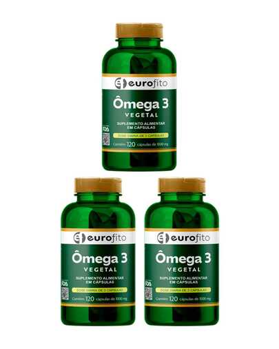 Kit 2x Suplemento Ômega 3 Vegetal - 120 Cápsulas - 1450mg