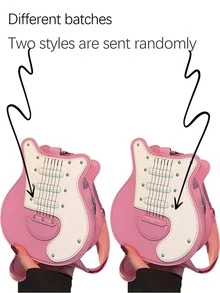 斜挎包、单肩包、吉他形包、不对称包、时尚、高端、小众、精致、适合派对、通勤、购物、带拉链 - 彩色 - 查看 16