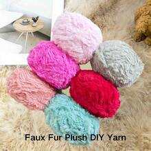 Luxurious Soft Faux Fur Yarn Ball - 100g, Mixed Colors For DIY Knitting & Crochet Projects - 29 - View 3