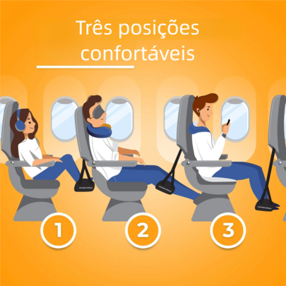Apoio Para Os Pés De Avião De Viagem Almofada De Espuma De Vôo Sling Hammock Leve Alívio Eficaz Da