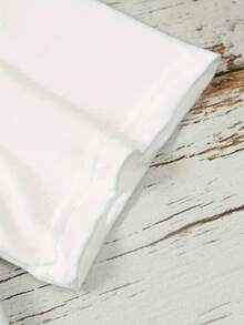 Camiseta algodón mujer estampado ilustración acuarela vintage de mariposa grande y flores silvestres, versátil para estilo primaveral delicado - Blanco - Ver 4