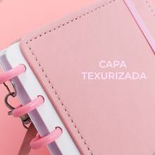 Set Of 2 Smart Notebooks A4 B5 11 And 8 Discs With Handle Creative Design Cute Stationery Organization School Study For Girls Back To School - HOA HỒNG - Xem 9