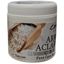 Crema Facial y Corporal Aclarante de Arroz 125ml Tarro. - Blanco - Ver 4