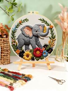 1 件刺绣套件，15x15cm/5.9x5.9 英寸，20x20cm/7.9x7.9 英寸，苹果树下，手工 DIY 刺绣套件，适合成人和初学者，包括绣花布、说明书、绣花拉伸和针线，适合赠送节日礼物给朋友或家人、家具、办公室手工艺术品 - 彩色 - 查看 10