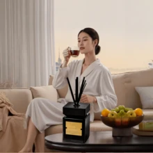 1 Set Reed Diffuser 16.9floz (500ml) / 1 Set 200ml Aromatherapy Kit, Hotel Grade Flameless Essential Oil Fragrance Rattan Sticks, Long Lasting Scent - 500ml/16.9floz - View 2