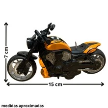 Miniature Harley Motorcycle, 1:12 Scale, Collectors' Item, Friction Control, Lights And Sound. - Xám - Xem 2