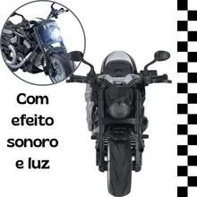 Miniature Harley Motorcycle, 1:12 Scale, Collectors' Item, Friction Control, Lights And Sound. - Xám - Xem 3
