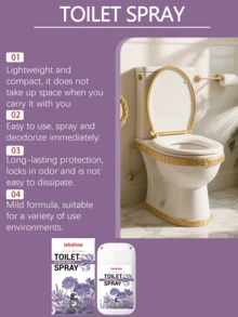 Jakehoe Toilet Odor Eliminator Spray, Multi-Purpose Toilet Freshener, Long-Lasting Fragrance Cleaning Agent - Multicolor - View 6