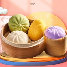 2件套(1个包子+1个蒸笼),1个不含蒸笼的包子,柔软水润的包子,10厘米大号包子减压玩具,带蒸笼的恶作剧叉烧包,逼真榴莲慢回弹减压挤压玩具,愚人节/创意礼物,恶作剧玩具,装饰品,减压玩具(拍摄原因可能存在轻微色差) - 彩色 - 查看 10