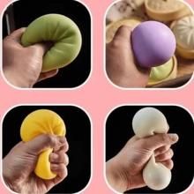 2件套(1个包子+1个蒸笼),1个不含蒸笼的包子,柔软水润的包子,10厘米大号包子减压玩具,带蒸笼的恶作剧叉烧包,逼真榴莲慢回弹减压挤压玩具,愚人节/创意礼物,恶作剧玩具,装饰品,减压玩具(拍摄原因可能存在轻微色差) - 彩色 - 查看 8