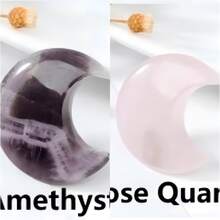 1pc Moon Crystal Car Air Vent Clip, Car Fragrance Clip, Car Accessories, Women's Car Accessories, Women's Car Fragrance, Quartz Crystal Car Air Freshener Vent Clip, Each With Different Features Such As Shape, Properties, Patterns, Etc. Random Assortment Is Normal - Multicolor - View 9