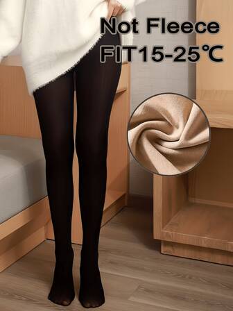 Pantalones térmicos de una sola pieza de talla grande para mujer, de cintura alta y forro polar, en colores elegantes, adecuados para una variedad de combinaciones de ropa, se pueden usar como capa interior o exterior, apropiados para clima frío, ocasiones casuales y formales, imprescindibles para mantener el calor en otoño e invierno