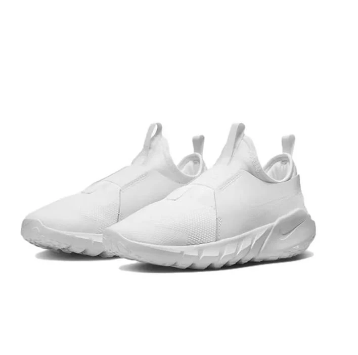 Giày chạy bộ ngoài trời Nike Flex Runner 2 nhẹ, dễ xỏ vào dành cho nữ, thiết kế lưới vá, mềm mại và thoải mái, giày thể thao thường ngày đa năng màu trắng bạc để đi làm và giải trí, giày thể thao thiết yếu, DJ6038-100 - Trắng bạc - Xem 1
