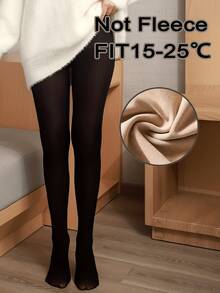 大码女式高腰保暖连体裤，优雅配色，百搭易穿，可内搭或外穿，适合寒冷天气，休闲正式场合皆宜，秋冬季保暖必备。 - 黑色 - 查看 9