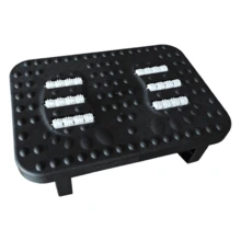 1pc 180° Rotating Ergonomic Office Desk Footrest, Durable Plastic Material With 8 Ventilation Holes, Provides Foot Support And Posture Correction Under Desk, White/Black Available, Simple Design, Sturdy Structure, Can Be Used As Desk Foot Pad Or Workstation Footstool - Multicolor - View 12