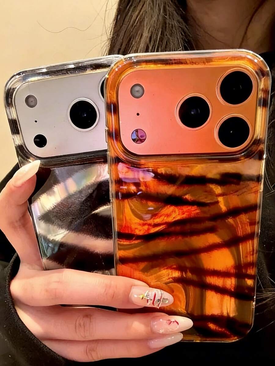 Retro Tiger Pattern Gradient Soft Phone Case Compatible With IPhone 17 Pro Max 17 Pro 17 16 Pro Max 16 Pro 16 15 Pro Max 15 Pro Max 15 Pro 15 Pro Max 14 Pro 13 12 Pro Max 11 Shockproof Protective Back Cover ﻿