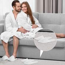 15Pairs Disposable Slippers For Guests,Bulk Slippers For Hotel,Spa,Travel,Shoeless Home,Spa Slippers With Pouch,Non-Slip( Slippers For Guests