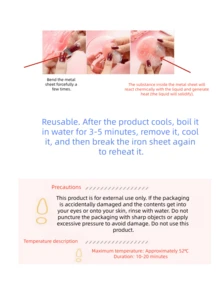 可重复使用的冬季必备：再见！可爱、小巧又方便的暖手袋，春夏精选，伴娘礼物，房间装饰，卧室装饰，海滩，旅行，男士，女士，度假 - 彩色 - 查看 8