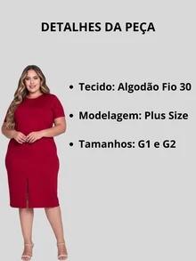 Vestido Feminino Plus Size  Evangélico Algodão Elegante Casual Com Bolsos E Fenda Mais Vendidos G1 G2