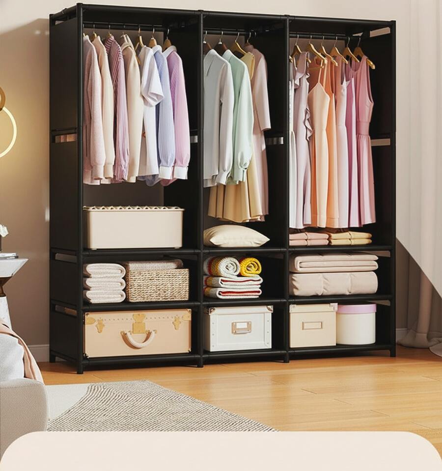 Closet Racks - Black - View 1