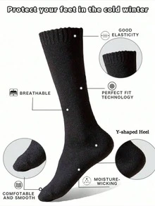 20 Pairs Men's Thick Wool Crew Socks, Winter Socks, Thermal Socks, Ski Socks, Cycling Socks, Outdoor Sports Socks, Suitable For Christmas/Thanksgiving/New Year Gifts, Comfortable Daily Life And Sports Socks [1/3/4/5/8/10/20 Pairs]