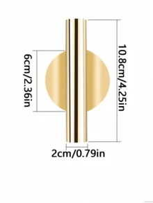 1/2/3pcs Creative Wall Flower Vase, Wall Hanging Flower Holder, Gold Color Decor For Living Room - Gold - View 2