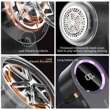 电动织物除毛器，USB充电式毛球去除器，带LED显示屏的电动毛球/绒毛去除器，毛球刷，毛球去除器，便携式毛衣除毛器，适用于衣物、床上用品、家具、地毯、沙发、清洁用品、清洁工具 - 多色 - 查看 10