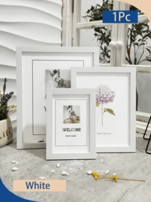 1Pc Classic Photo Frame - Wall & Tabletop Display - 10x15, 15x20, 20x25, A4 Multi-Size - Retro Rustic Picture Frames For Horizontal/Vertial Use - Wedding, Christmas, Mother's Day, Father's Day, Valentine's Gift Photo Decor Commemorative Gift Photo Frame - Multicolor - View 14