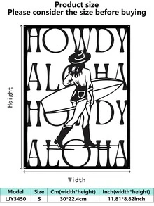 1件装 + 西部复古 + 金属 + 牛仔装饰 + 极简复古 + 牛仔文字 + 吸睛 + 西部休闲 + 适合狂欢节、感恩节、复活节 + 西部主题派对 + 客厅、书房、庭院、咖啡馆 + 四季皆宜 - 彩色 - 查看 13