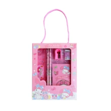 Sanrio 6pcs/Set Hello Kitty Cartoon Ruler, Pencil Sharpener, Eraser, Notebook Stationery Set, Creative Drawing Office Supplies Kitty Cat Stationery Gift Set (Some Accessories May Be Random) (Packaging Design Is Random) - Multicolor - View 9