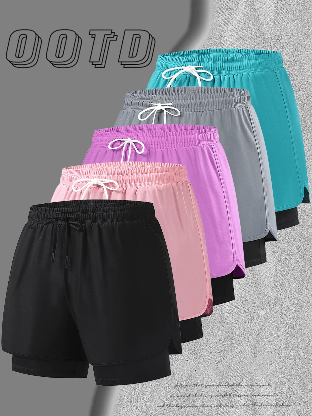 2026新款高腰显瘦女式运动裤 - 四向弹力健身瑜伽街头服饰 - 黑色 - 查看 1