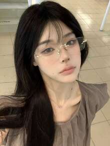 1 副经典时尚高端无框金属眼镜（不含眼镜盒）