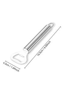 Stainless Steel Round Handle Reinforced Bottle Opener, Suitable For Party, Dining, Outdoor Camping, Portable - Multicolor - View 6