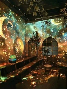 1pc USB-Powered Aurora And Sky Projector, Equipped With RGB Remote Control - Adjustable LED Lights, Polished Surface, USB Power Supply, Suitable For Indoor Use, Enhances The Attractiveness Of The Space, Has Charming Visual Effects, Remote-Controlled Projector, Ambient Lighting, Modern Lighting, Durable Plastic, Desk Lamp, Desk Lamp, Bedroom/Bedside, Desk Lamp - 多色光 - 查看 3