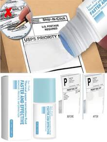Thermal Paper Correction Fluid, Courier Slip Erasing Fluid, Touchless And Non-Damaging To Remove Writing And Protect Privacy Information. A Great Gift For Family And Friends, Especially For Holidays (New And Old Models Available Randomly). - Multicolor - View 2